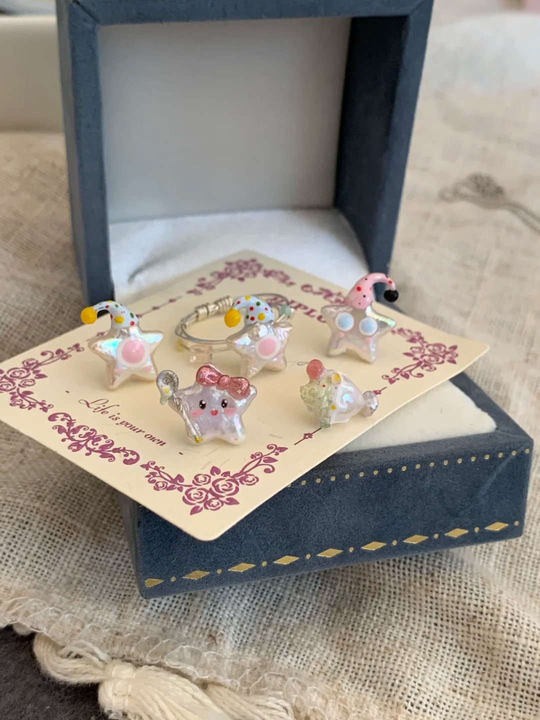 Cream Frappuccino series Frappuccino pearl necklace