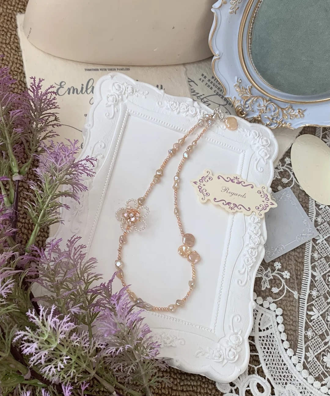 Pearl Flower Necklace