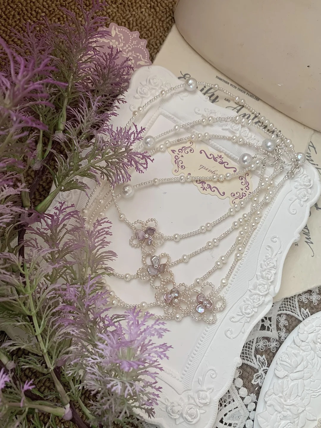 Pearl Flower Necklace
