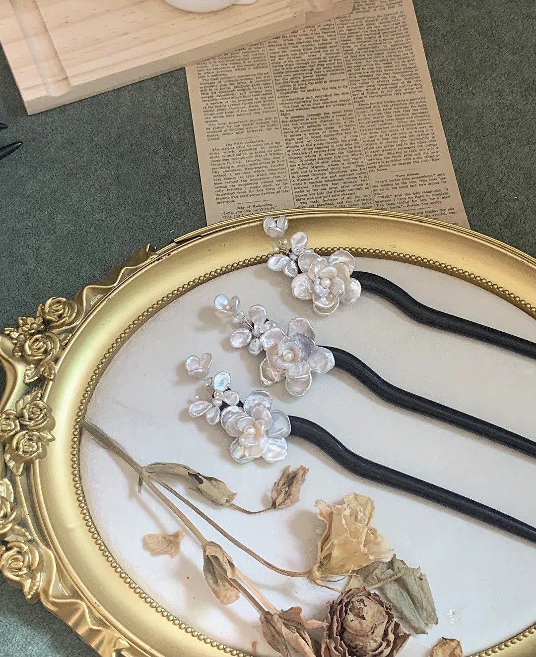 Pearl Flower Hairpin