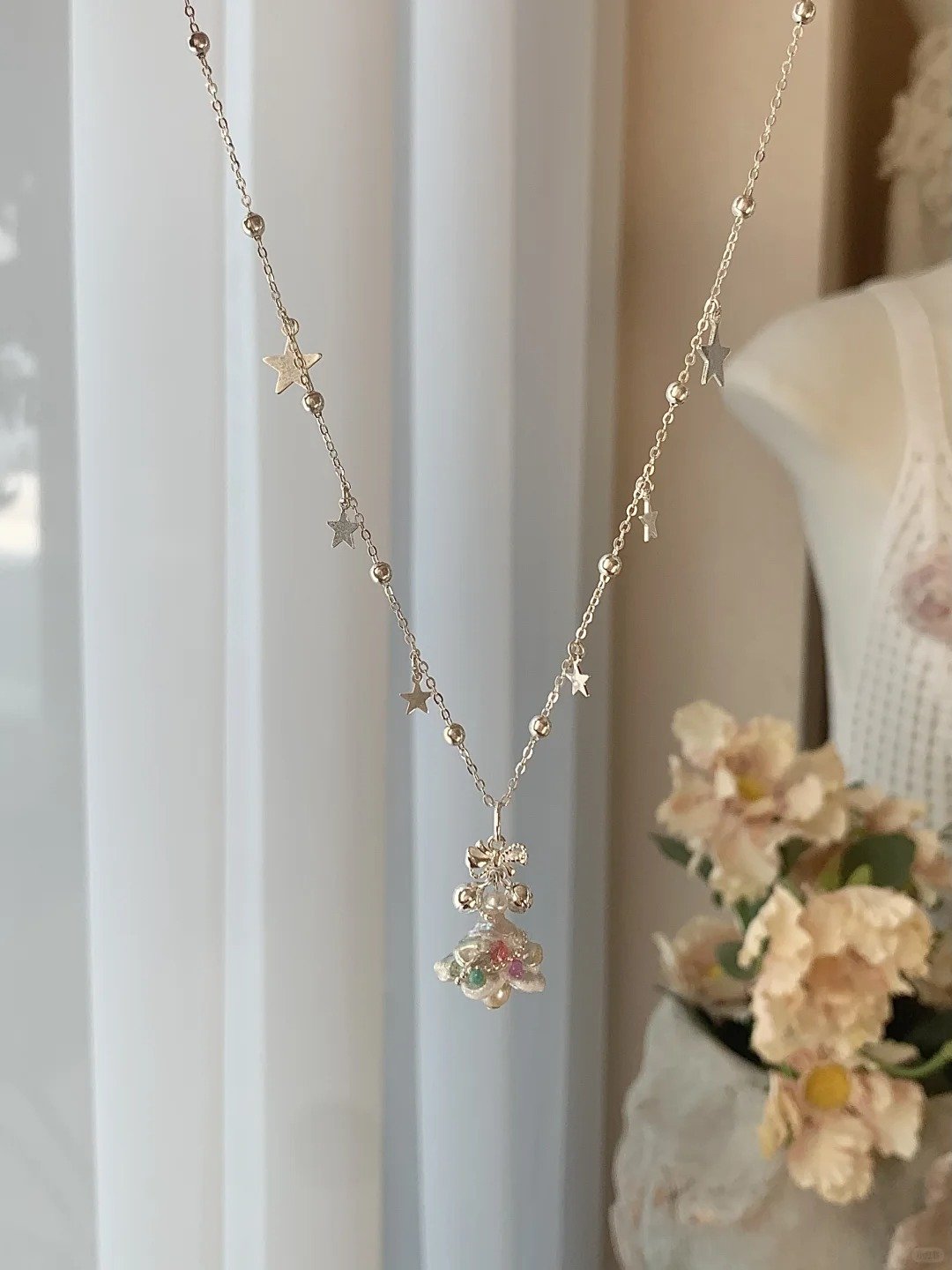 Christmas Tree Pearl Necklace