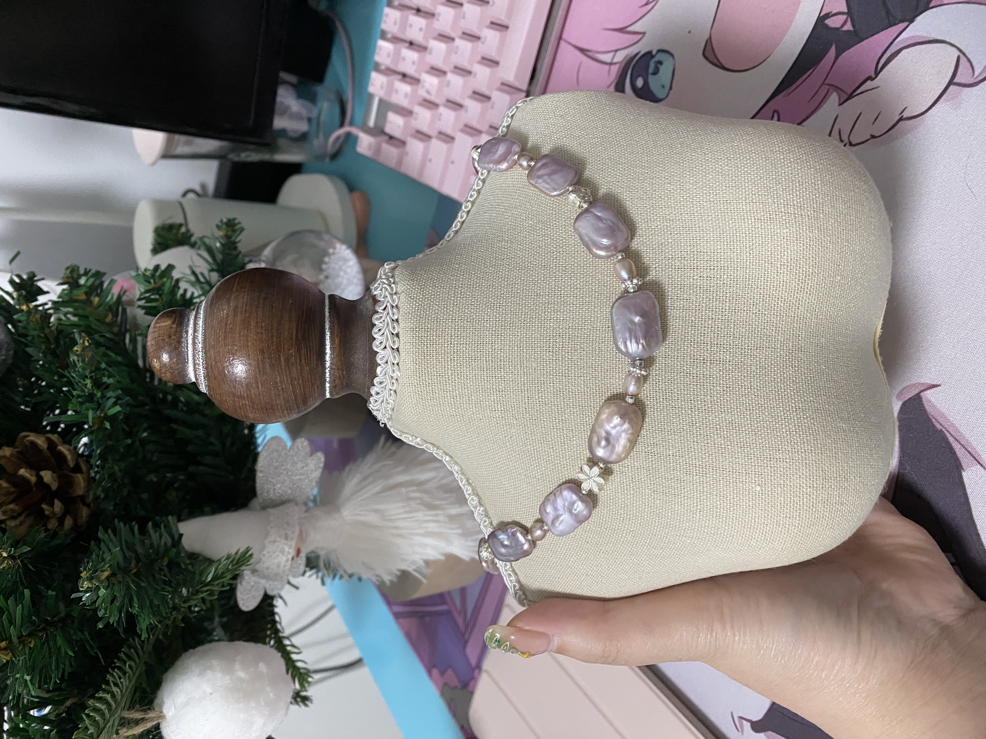 Square Pearl Necklace