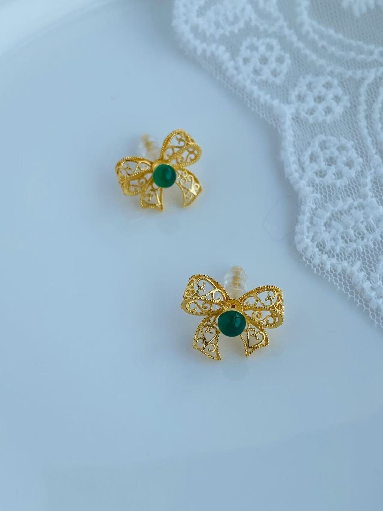 Bow Hollow Earrings