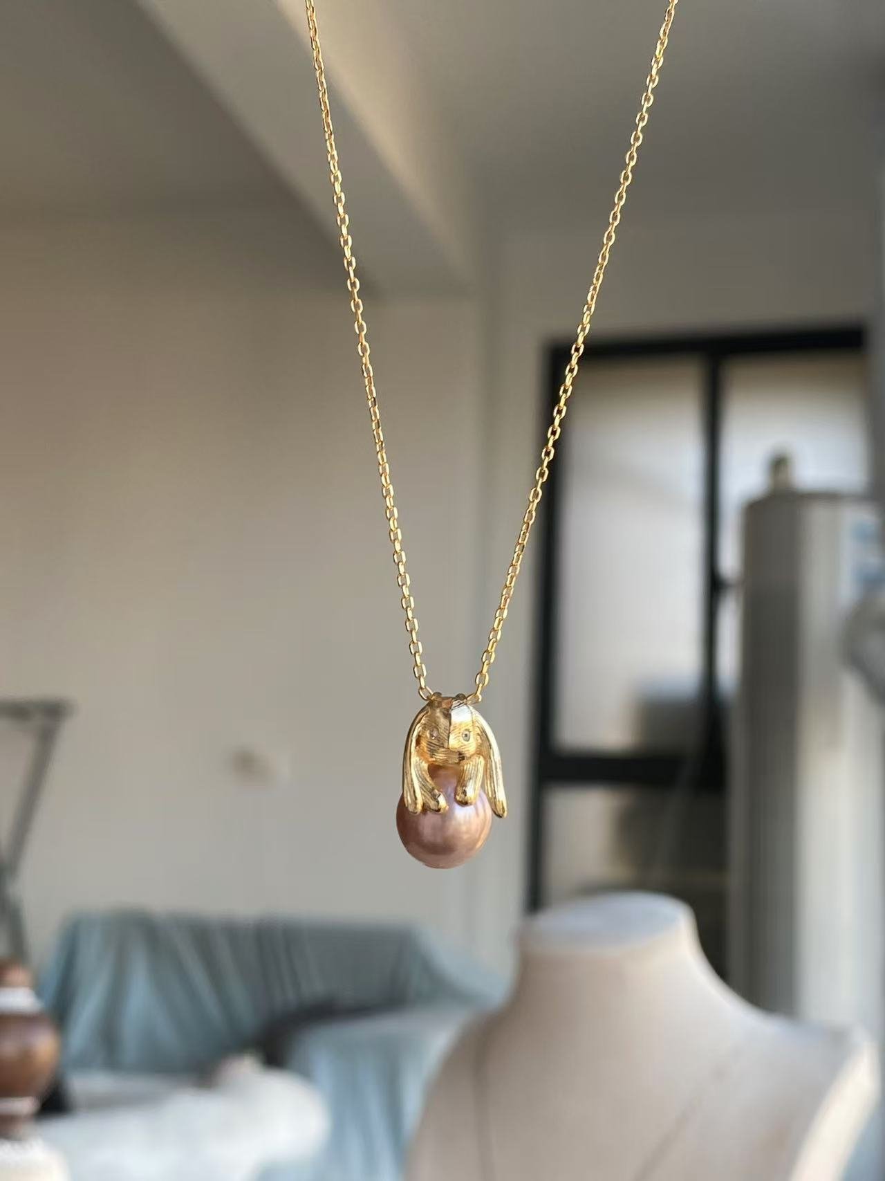 Rabbit Pearl Pendant