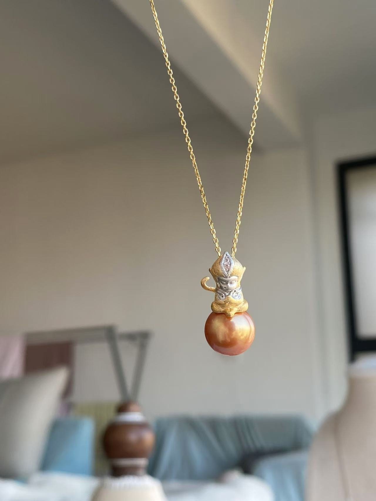 Sun Wukong Pearl Pendant