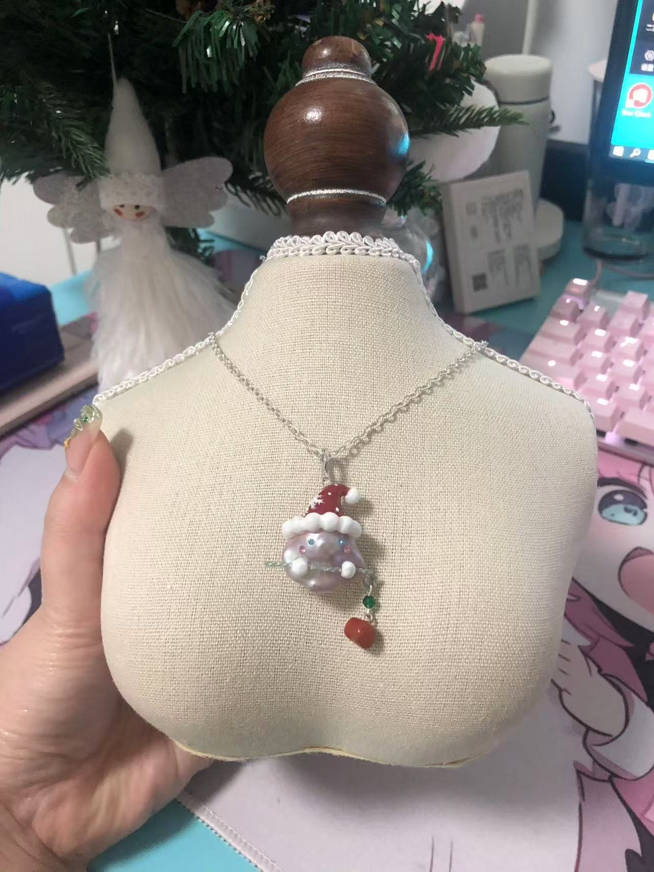 Christmas Baby Pearl Pendant