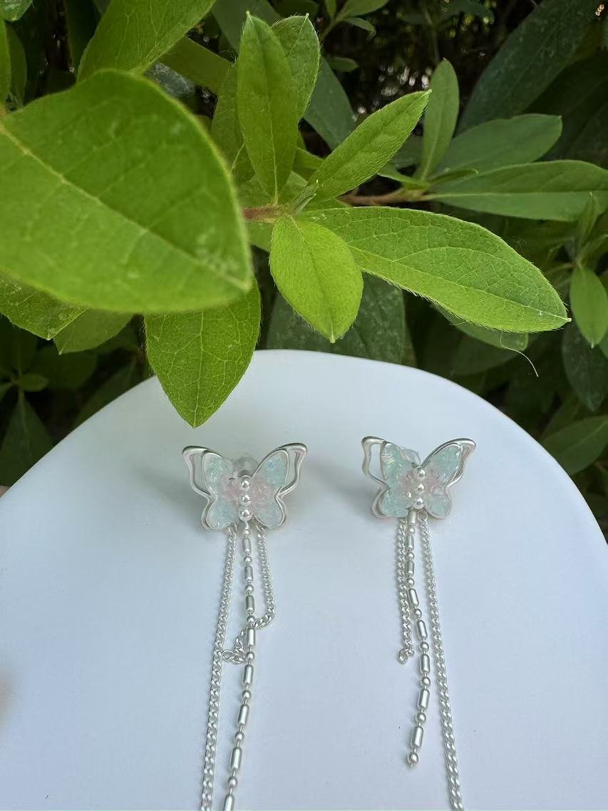 Butterfly Tassel Earrings