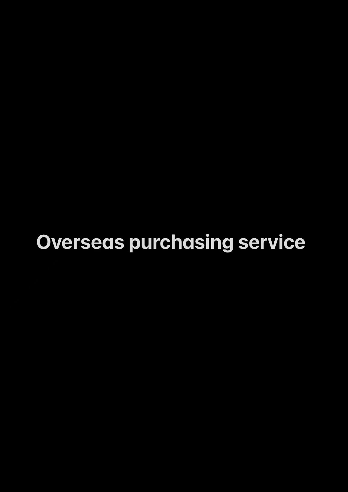 overseas purchasing service