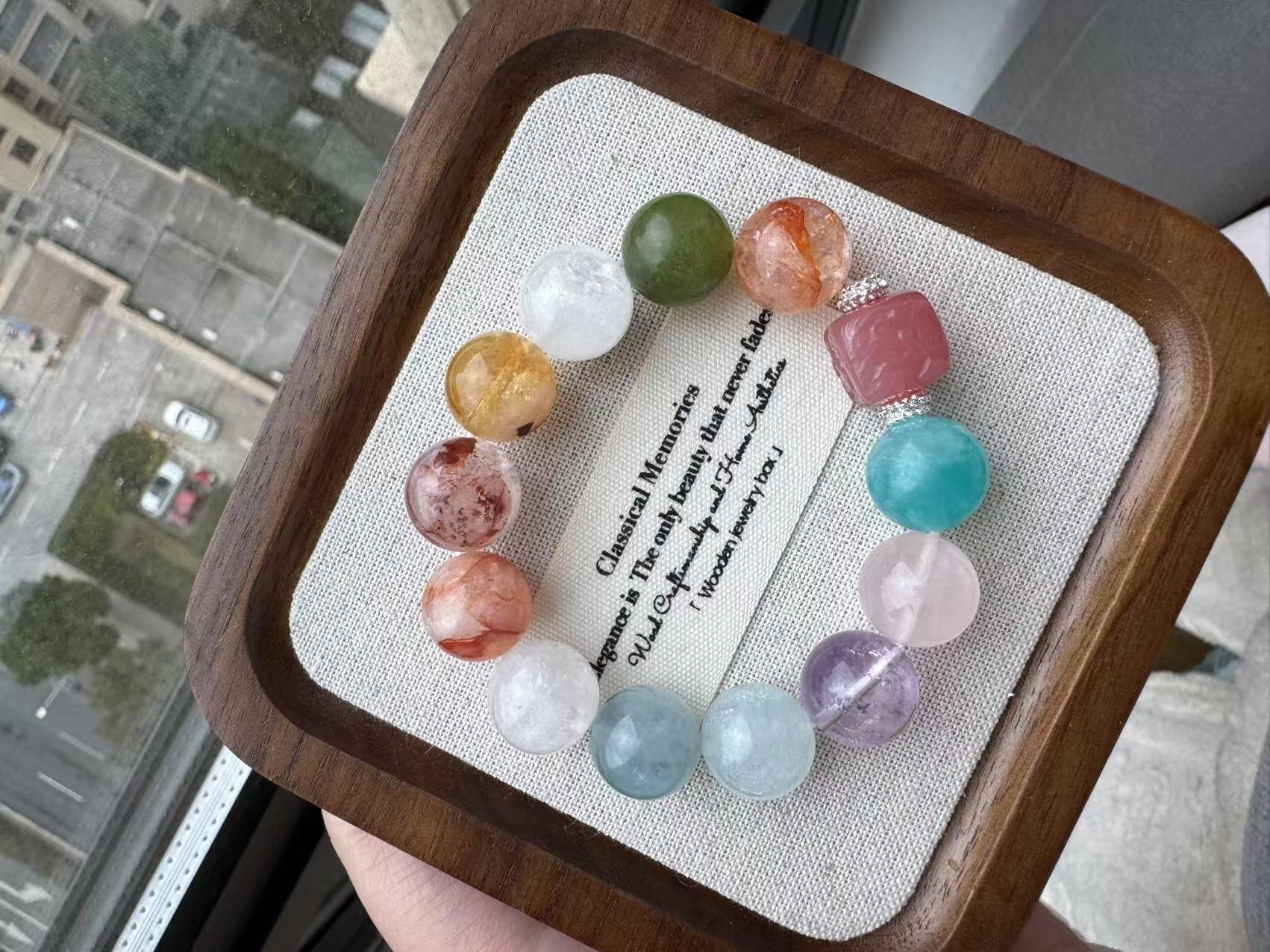 Colorful crystal bracelet
