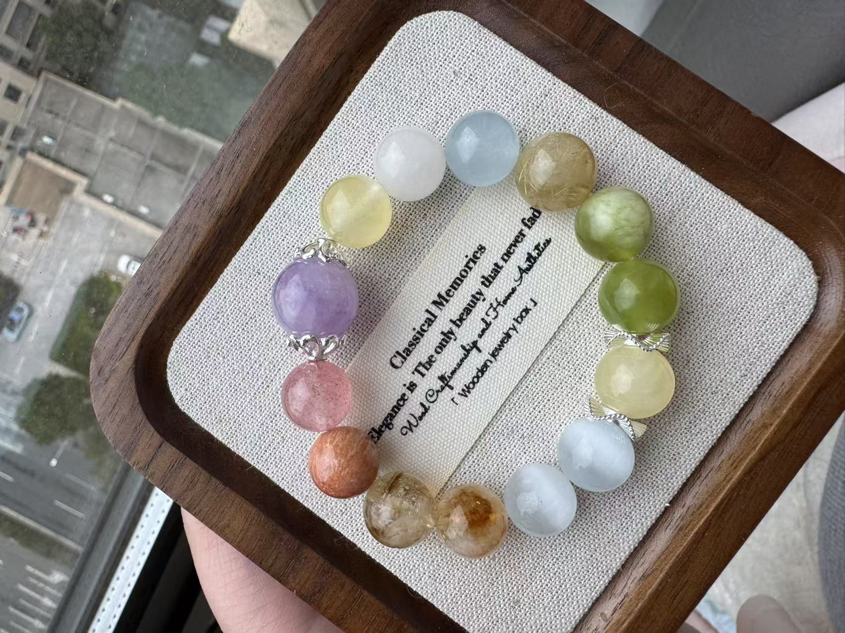 Colorful crystal bracelet