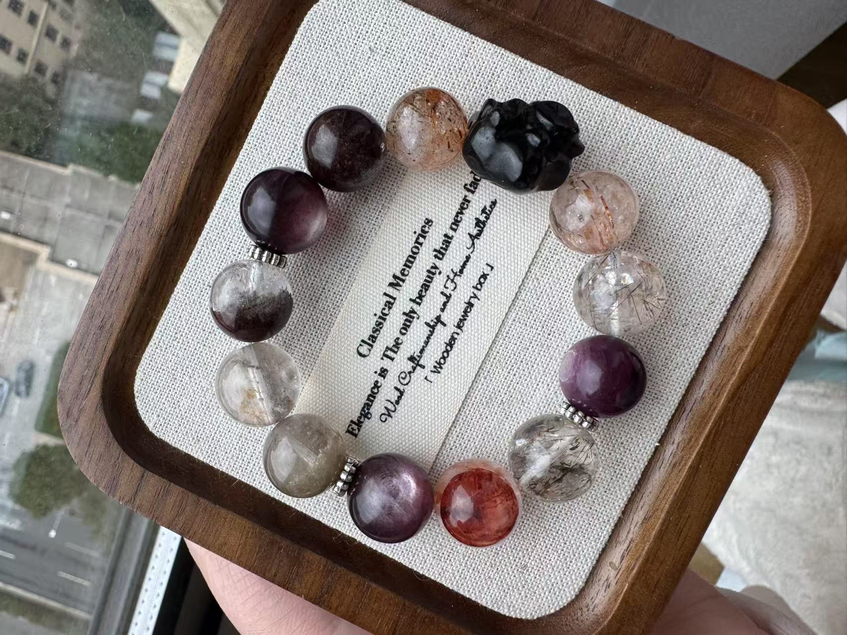 Natural crystal bracelet