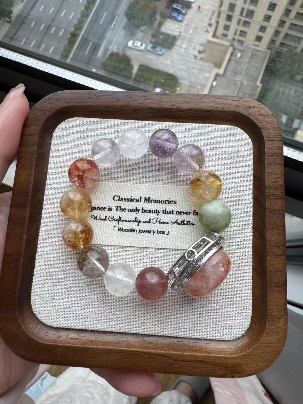 Natural crystal bracelet