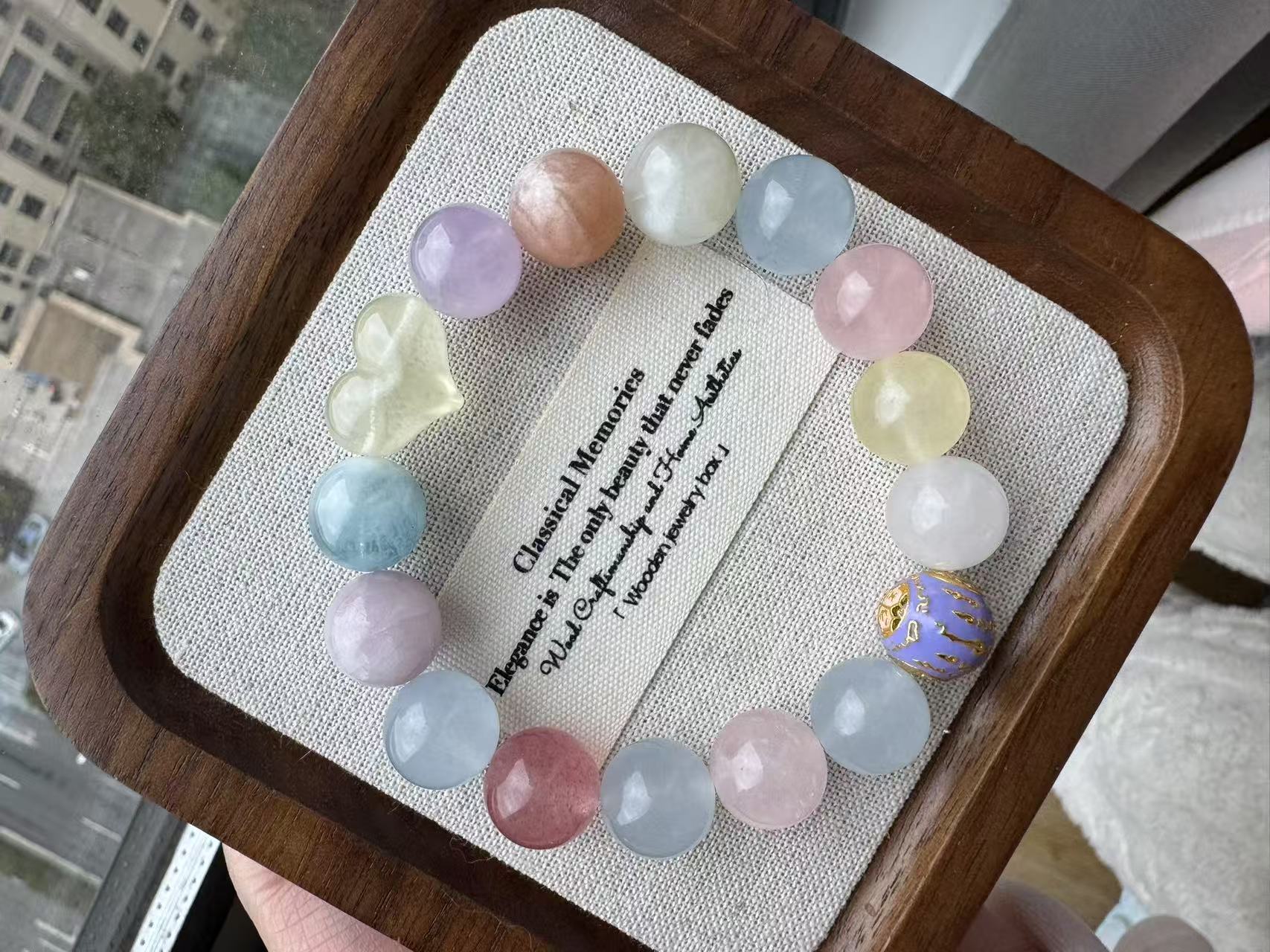 Natural crystal bracelet