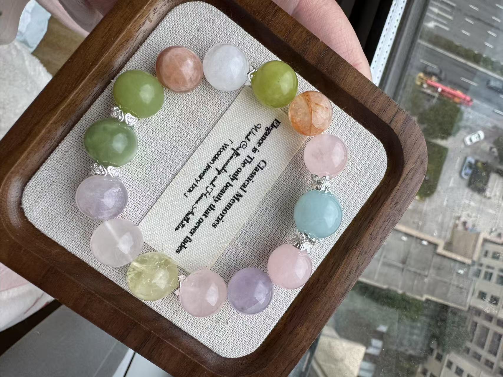 Natural crystal bracelet