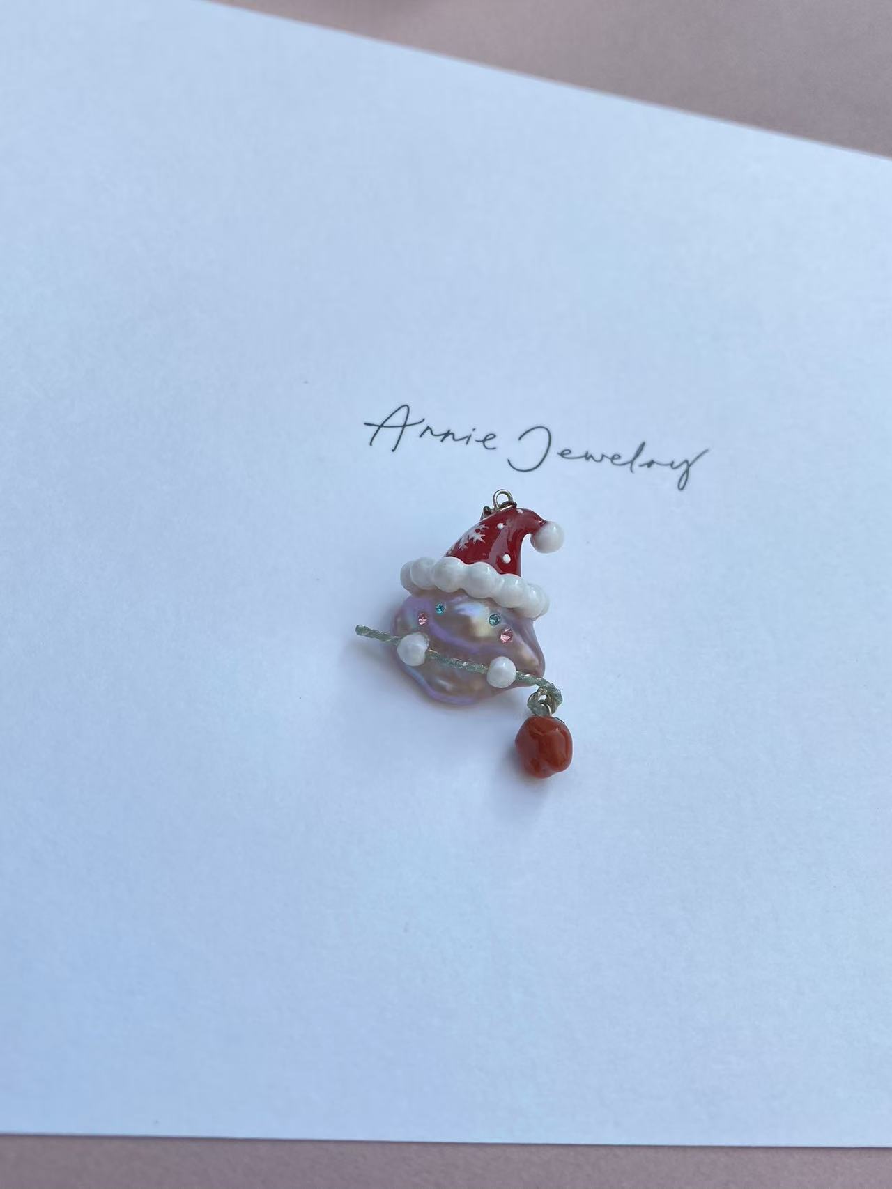 Christmas Baby Pearl Pendant
