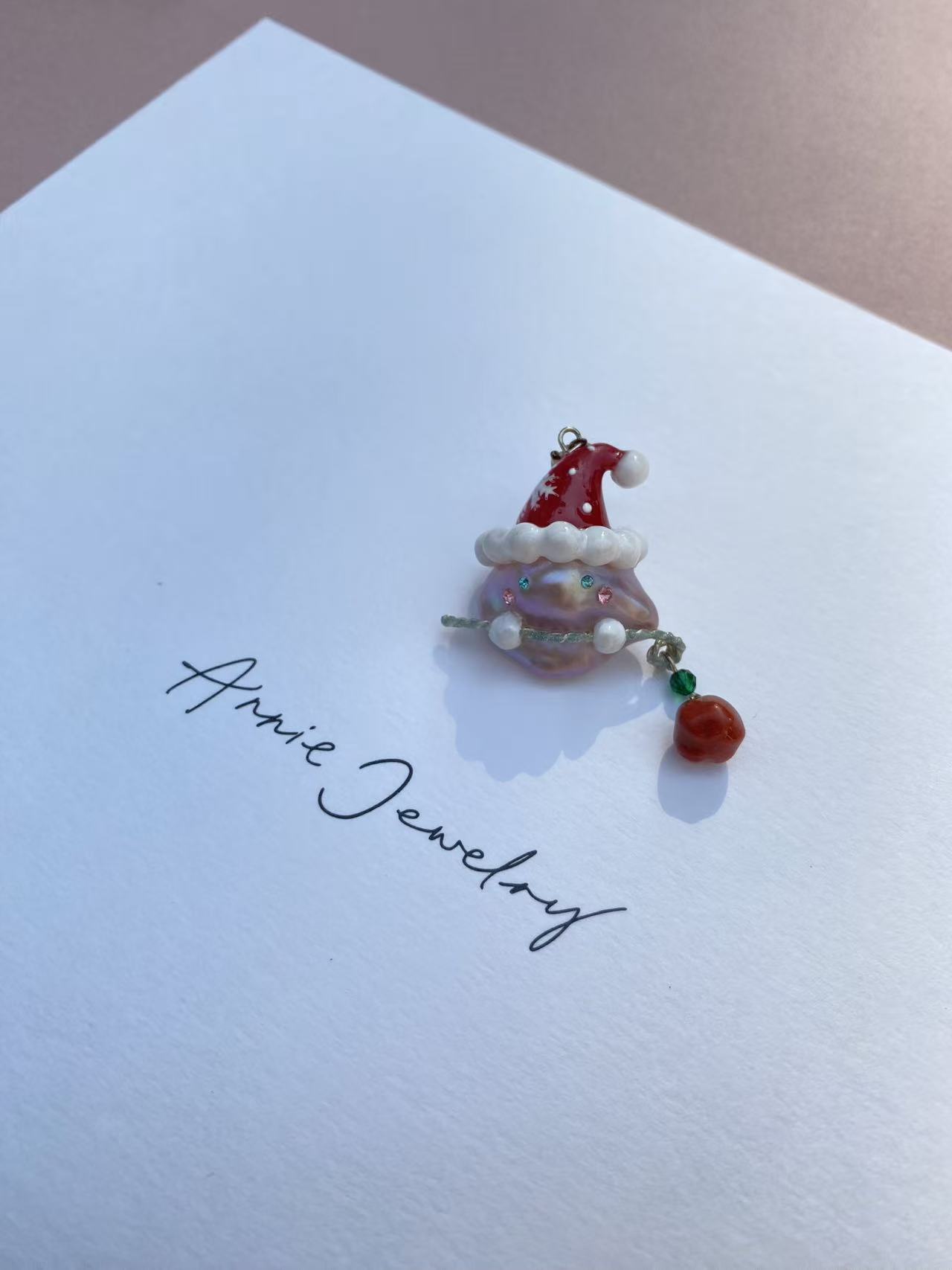 Christmas Baby Pearl Pendant