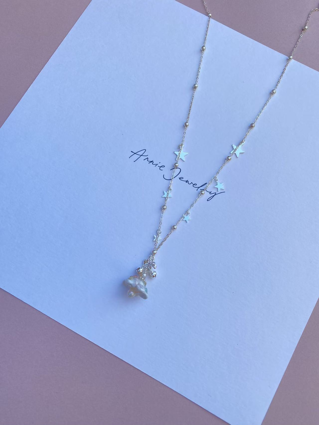 Christmas Tree Pearl Necklace