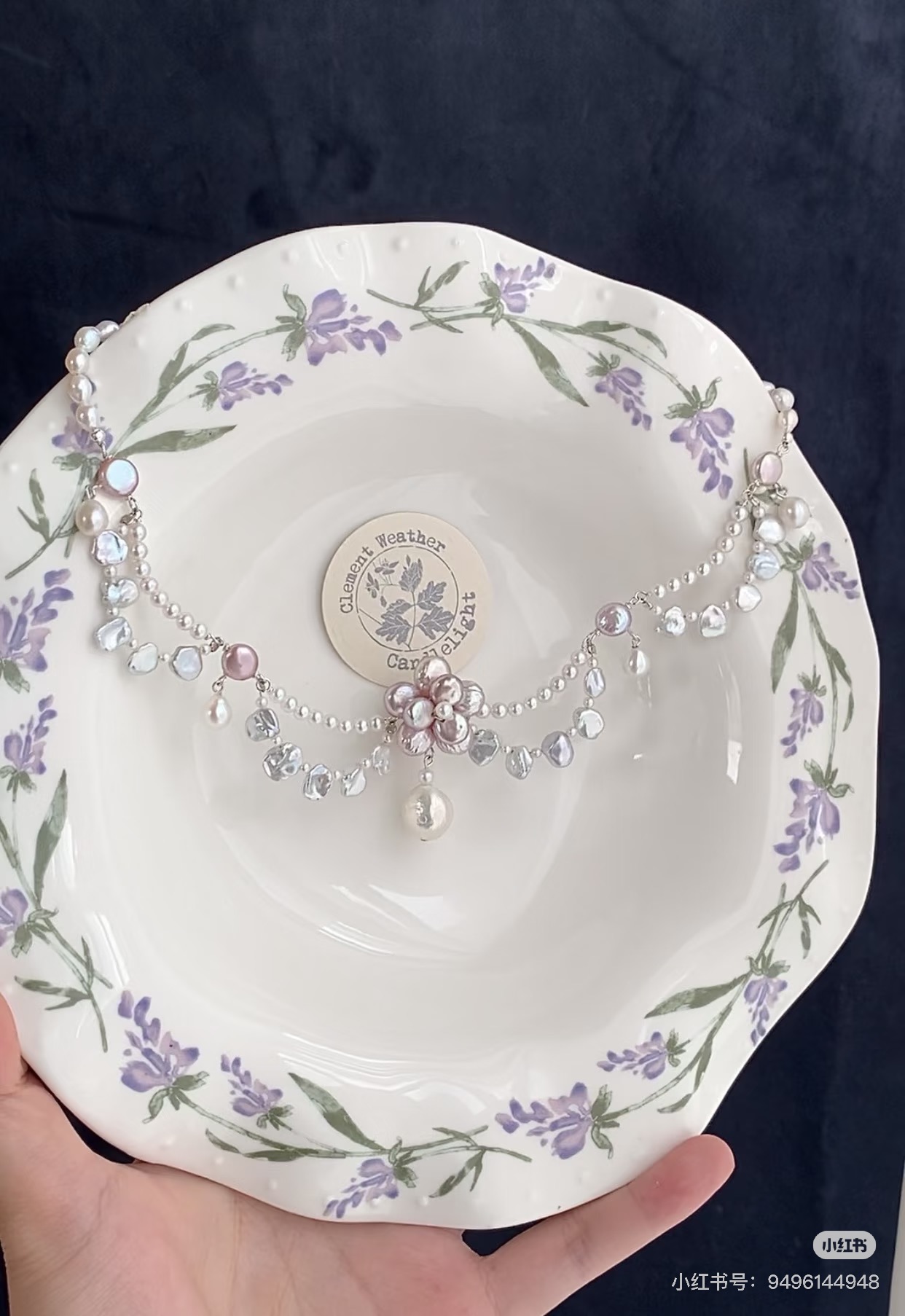 Handmade Princess-Style Natural Pearl Necklace with Dazzling Luster - Perfect Christmas Gift