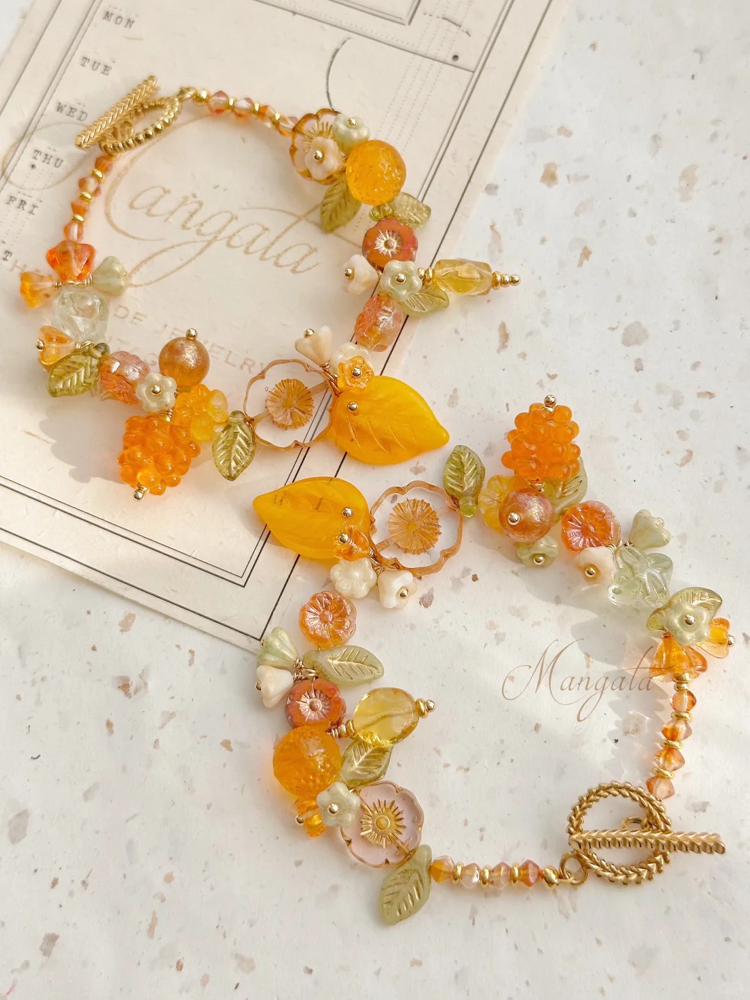 Golden Raspberry Bracelet